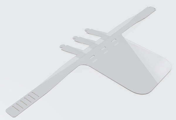 Экран DFH-15 TRANSPARENT лицевой одноразовый