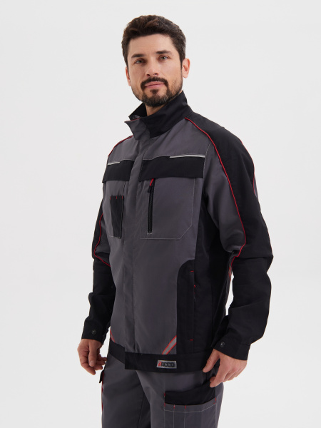 Костюм КОСТА с БР (серый/чёрный/красный)