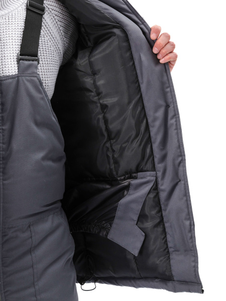 Костюм ВЬЮГА зимний с ПК (т.серый/чёрный)