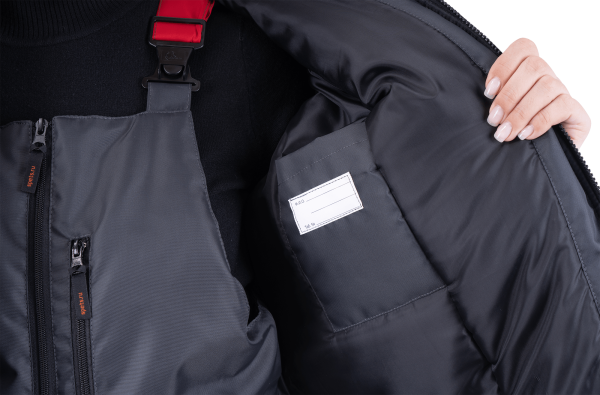 Костюм РОУД женский зимний с ПК (т.серый/красный)