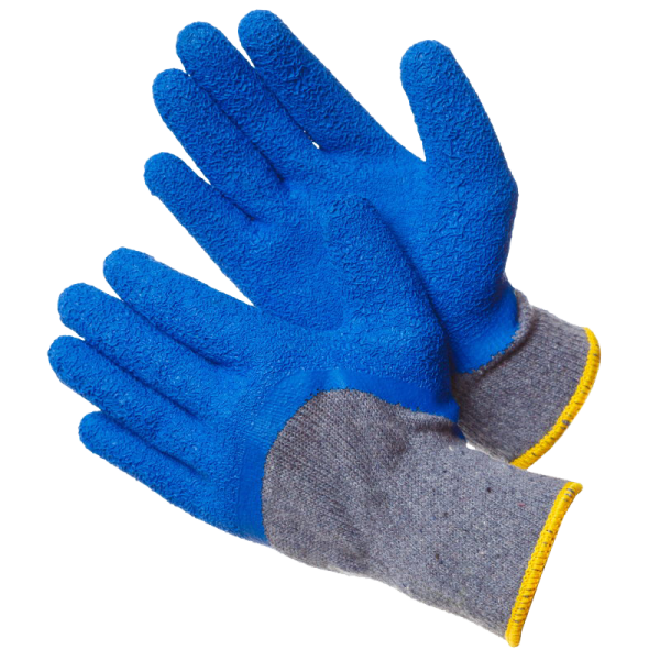 Перчатки STOUN PLUS ХБ с текстурированным латексным покрытием