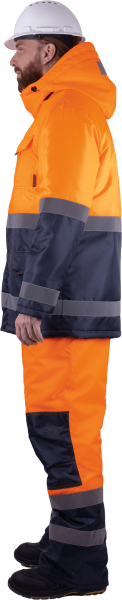 Костюм БРАЙТ зимний с ПК (оранжевый/синий)