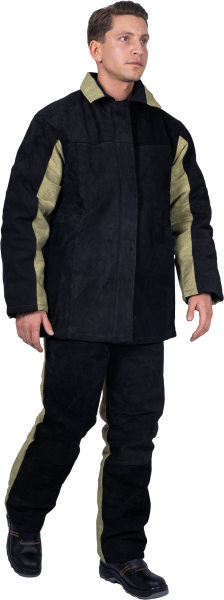 Костюм сварщика комбинированный спилок/брезент утепленный 2.6