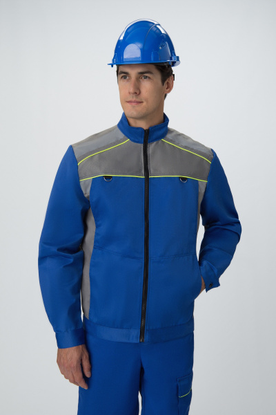 Костюм ПРАКТИК СОП с ПК (васильковый/серый)