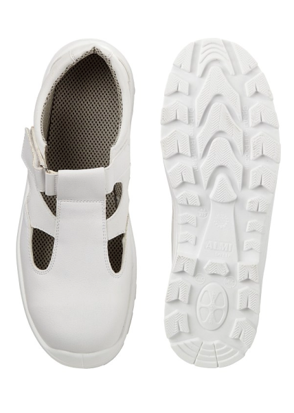 Полуботинки рабочие с перфорацией с МП (белый)