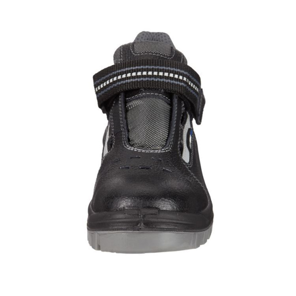 Полуботинки КОРВЕТ-2 ПУ-ТПУ с перфорацией с МП (черный/серый)