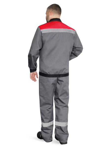 Костюм КОРПУС с ПК (т.серый/черный/красный)