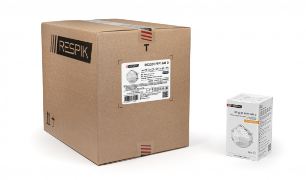 Респиратор чашеобразный RESPIK® RS2201 без клапана FFP1 20шт