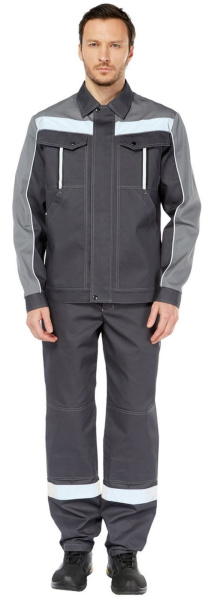 Костюм ОПТИМА с БР (серый)