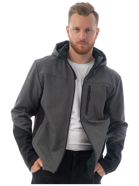 Куртка BRODEKS софтшелл KS 237 (серый меланж)