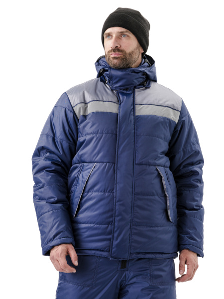 Куртка ЭРЕБУС зимняя (т.синий/серый)