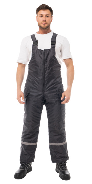 Костюм БАЛТИКА зимний с ПК (т.серый/красный)