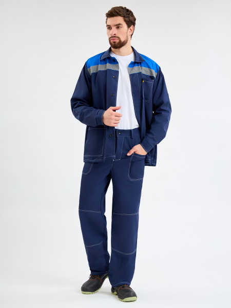 Костюм ТЕХНИК с БР (т.синий/васильковый)