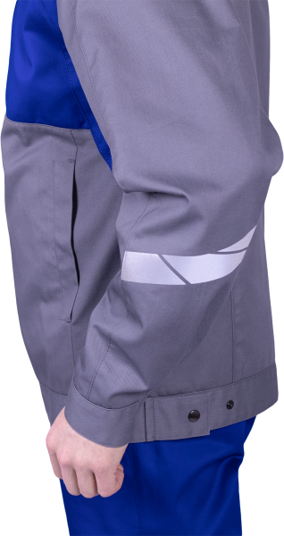 Куртка СТРОНГ (серый/васильковый)