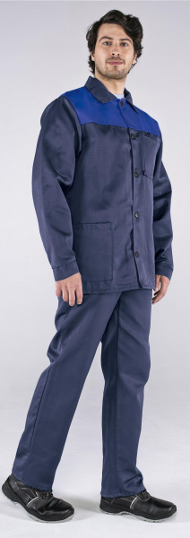 Костюм СТАНДАРТ с БР (т.синий/васильковый)