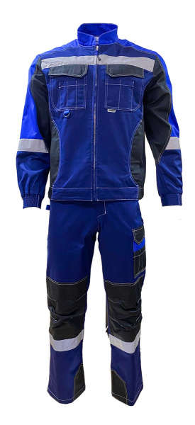 Костюм ФОРМУЛА КОТТОН ФБ1 с БР (т.синий/чёрный/василёк)