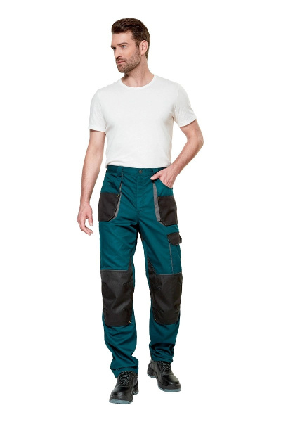 Брюки СНЕЙК (т.бирюзовый/черный)