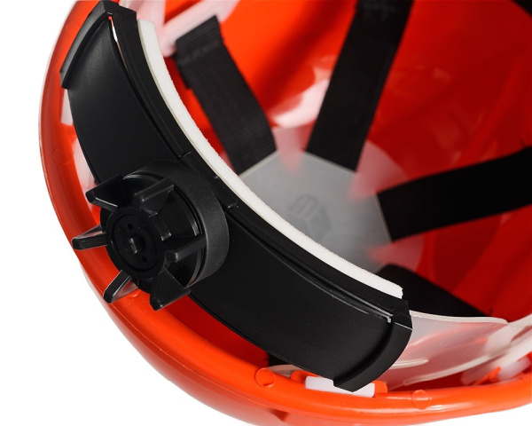 Каска ЕЛАНПЛАСТ ЕВРОПА-ЛЮКС с храповником (оранжевый)