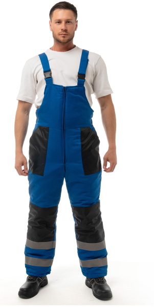 Костюм АЛДАН зимний с ПК (васильковый/черный)