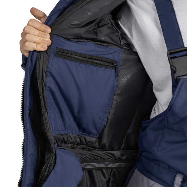 Костюм ФРЕЙЗЕР с ПК утепленный (т.синий/серый)