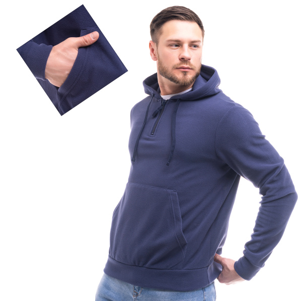 Толстовка JF-03 флисовая (т.синий)