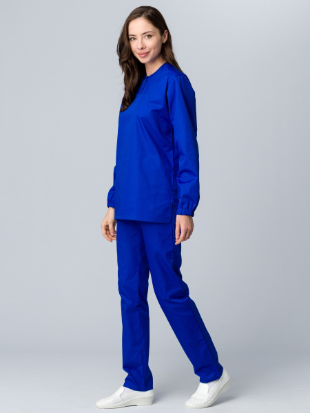 Женский костюм ХАССП-Стандарт (ткань Оптима, 160), васильковый