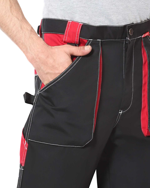 Брюки СИРИУС-АГАТ (черный/красный)