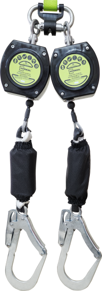 Блокирующее устройство 2 втягивающего типа двойное (трос) с КР-01