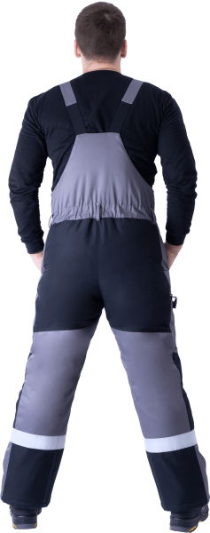 Костюм ЛОГЕР ПРОТЕКТ зимний с ПК (серый/черный/лимонный)