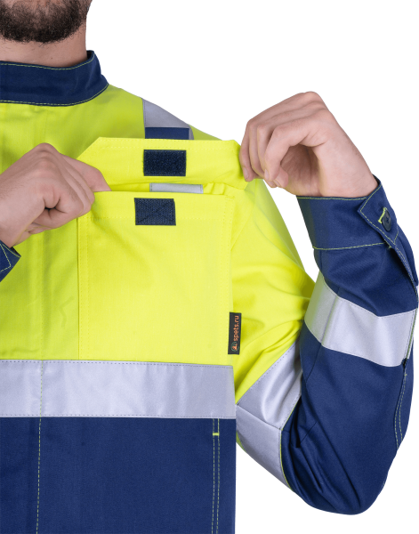 Костюм РЕФЛЕКТ-1 сигнальный с ПК (желтый/синий)