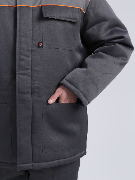 Костюм Т-УЛЬТРА СОП зимний с БР (т.серый/оранжевый)