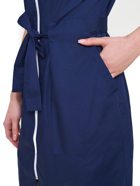 Халат ЭРА женский (т.синий)