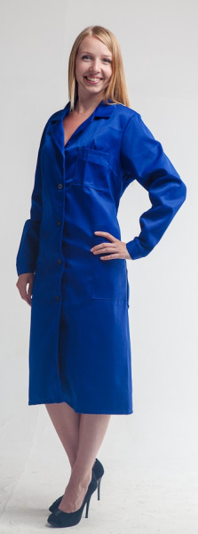 Халат РАБОЧИЙ женский (васильковый)