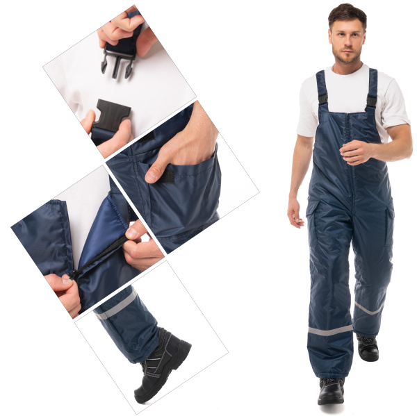 Костюм БАЛТИКА зимний с ПК (т.синий/синий)