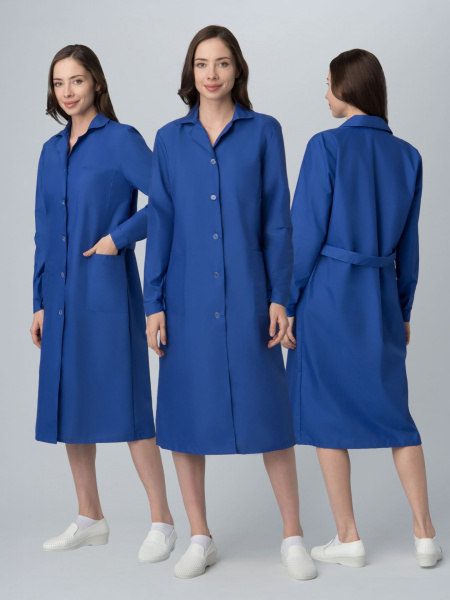 Халат БАЗА женский (васильковый)