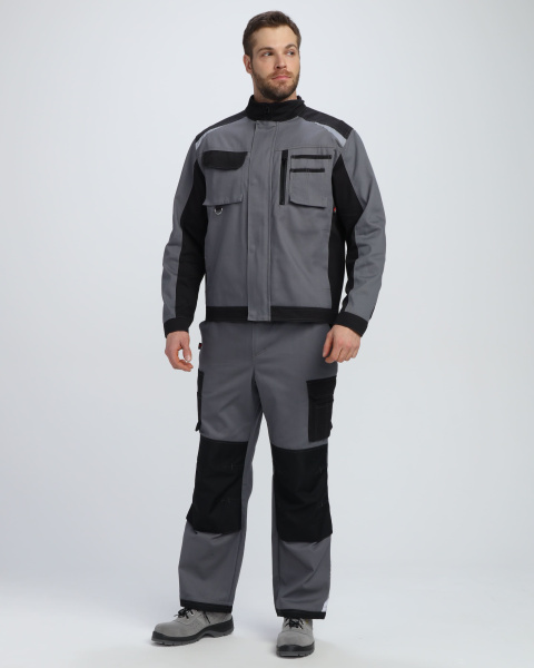Куртка МИЛАН NEW CH МВО (т.серый/черный)