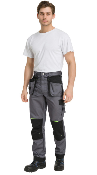 Брюки RONTA BR204 (т.сер/черн/лайм)