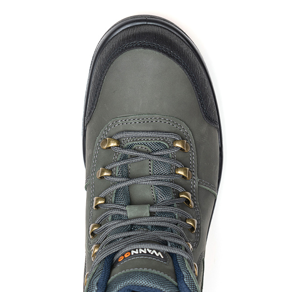 Ботинки ЛИДЕР WG2-01GR-NT ПУ-Резина (серо-зеленый)