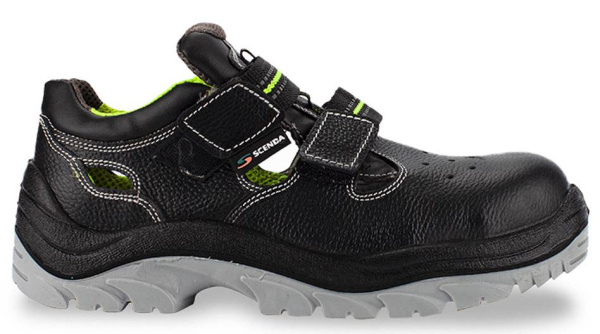 Полуботинки НЕОН ПУ/ТПУ кожаные с перфорацией с КП (черный)