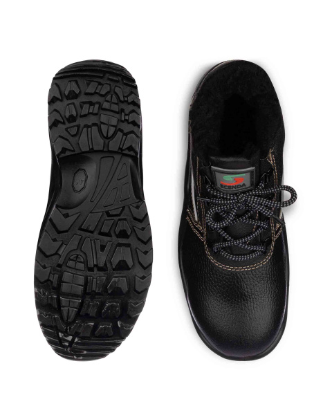 Ботинки СТИКС ПУ иск.мех с ТП (черный)