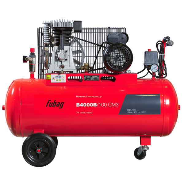 Ременной одноступенчатый компрессор FUBAG B4000B/100 CM3