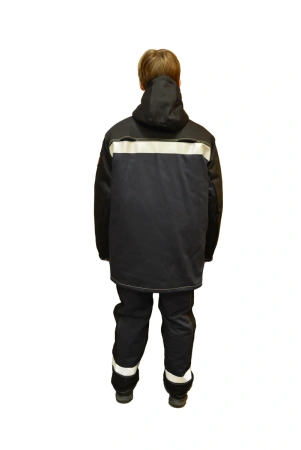 Костюм сварщика ОНИКС СОП 3 кл.защиты зимний с БР (черный)