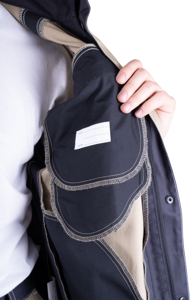 Куртка ТУРБО SAFETY (бежевый/т.серый)