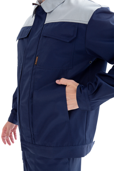 Костюм ТЕХНИК 2 с ПК (т.синий/серый)