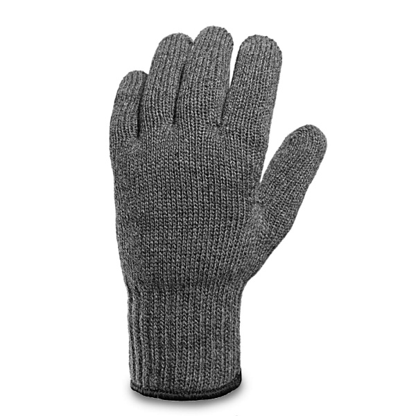 Перчатки шерстяные двойные (серый)