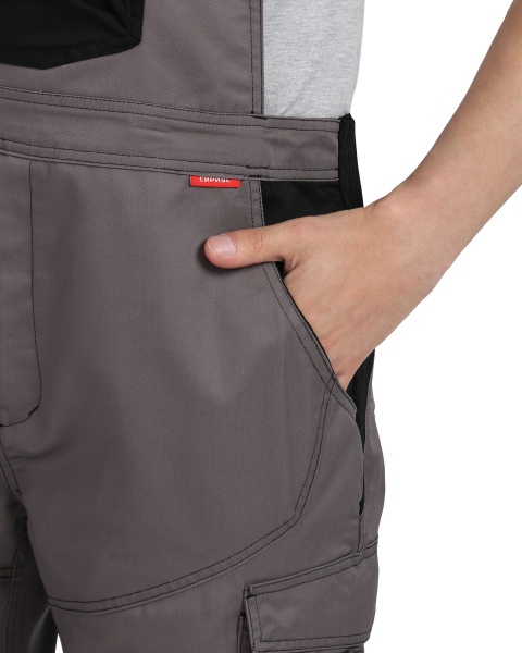 Полукомбинезон СИРИУС-ЦИТРИН (серый/черный)