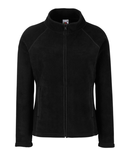 Куртка Fruit of the Loom Lady-Fit Full Zip Fleece флисовая женская (черный)