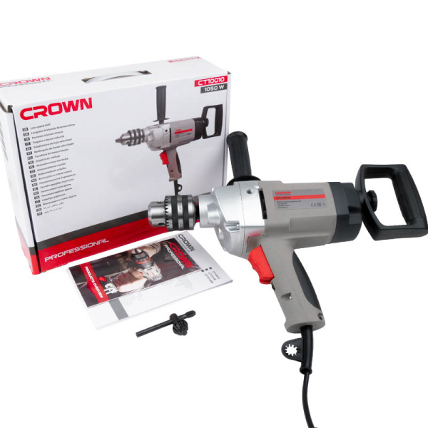 Дрель безударная CROWN CT10010 1050Вт 3-16мм