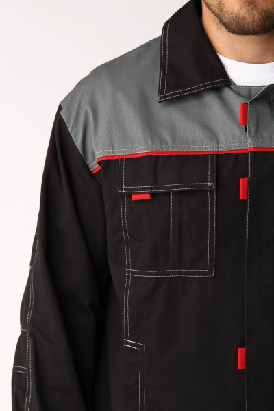 Костюм ФЛАГМАН-ФАВОРИТ-1 с БР (т.серый/серый)