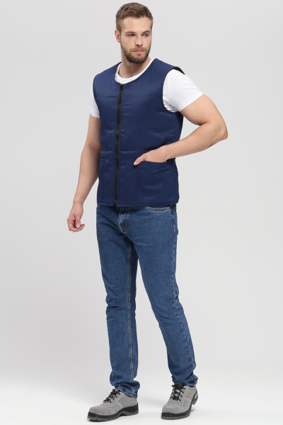 Жилет БАЗА зимний (т.синий)